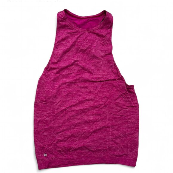 Athleta Tank Top Womens XS Pink Nylon Gym Workout Running Sleeveless - Picture 1 of 4